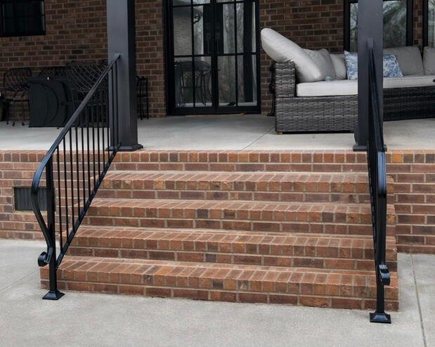 Aluminum Step Handrails. Aluminum Step Handrails.