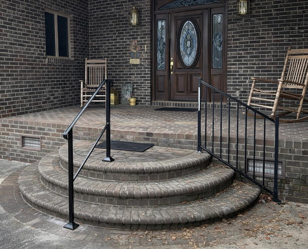 Aluminum Step Handrails. Aluminum Step Handrails.